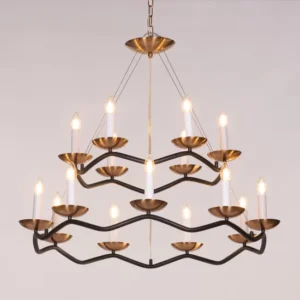 Win Without Trying (Large, Black, Gold) Chandelier