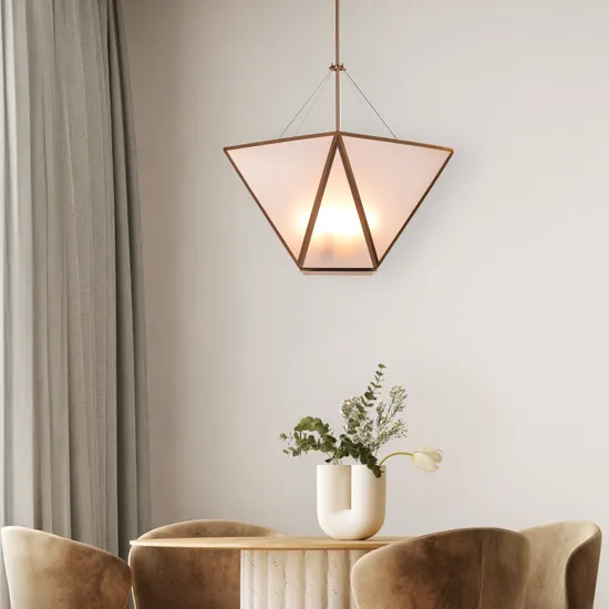 Waste These Things (Gold) Frosted Glass Pendant Light - Image 6