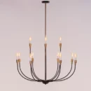 The Ember Ritual (Black, Gold) Metal Chandelier