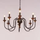 Maison Eclair (Large, Black & Brown) Wooden Chandelier