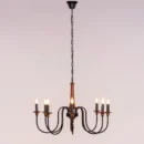Maison Eclair (Large, Black & Brown) Wooden Chandelier
