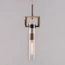 High Hopes (Long, Gold) Clear Glass Pendant Light