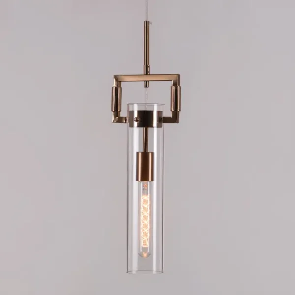 High Hopes (Long, Gold) Clear Glass Pendant Light - Image 2
