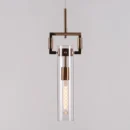 High Hopes (Long, Gold) Clear Glass Pendant Light