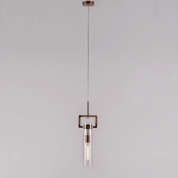High Hopes (Long, Gold) Clear Glass Pendant Light - Image 5