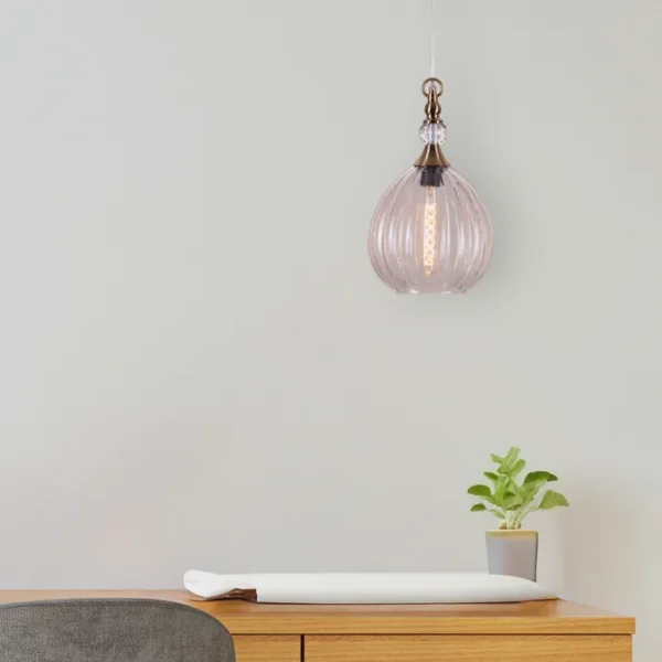 Love Club (Gold) Glass Pendant Light - Image 2