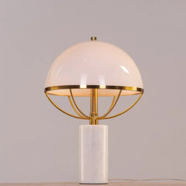 Sweet Jasmine (White) Marble Table Lamp