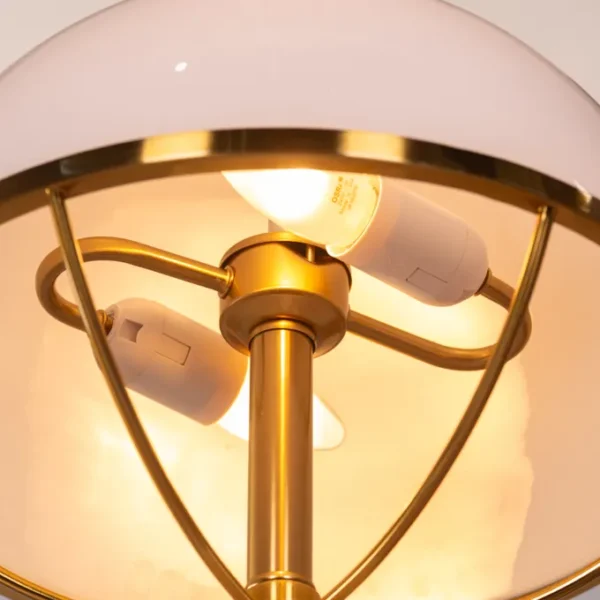 Sweet Jasmine (White) Marble Table Lamp - Image 3