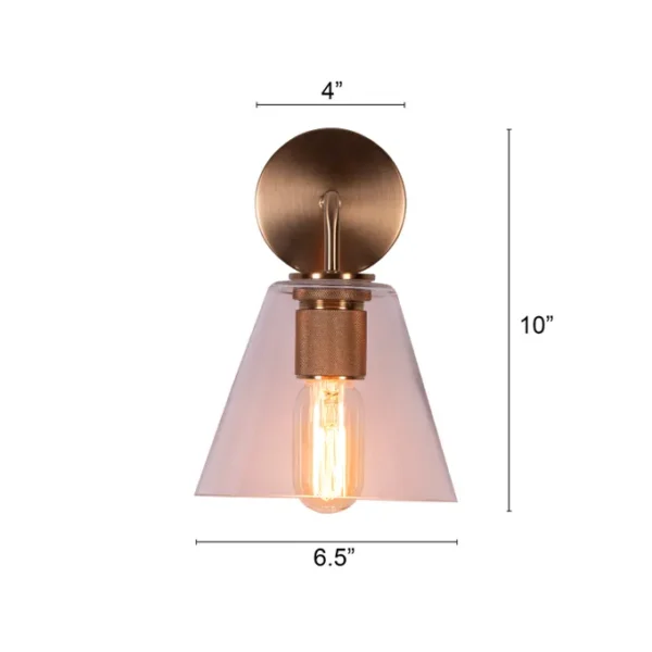 Glow Maze (Gold) Glass Wall Light - Image 4