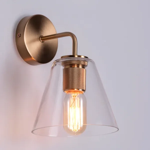 Glow Maze (Gold) Glass Wall Light - Image 7