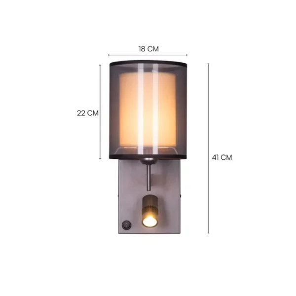 Endgame (Gold) Clear Glass Wall Light - Image 8